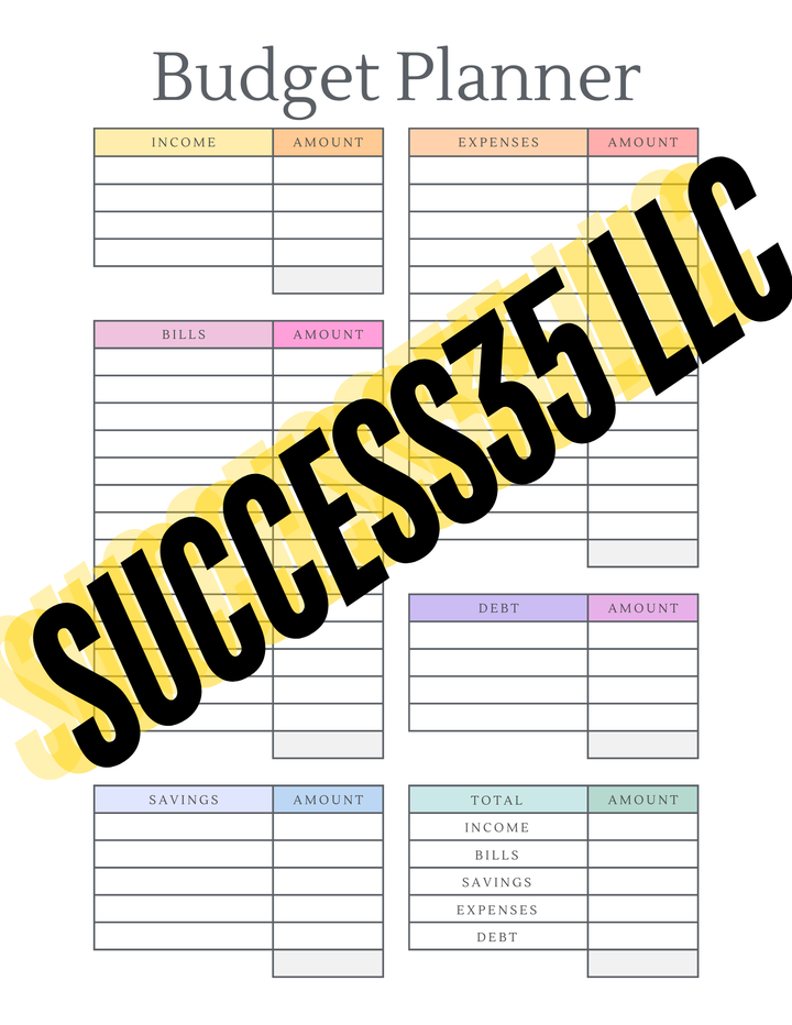 2024 Financial Planner Workbook